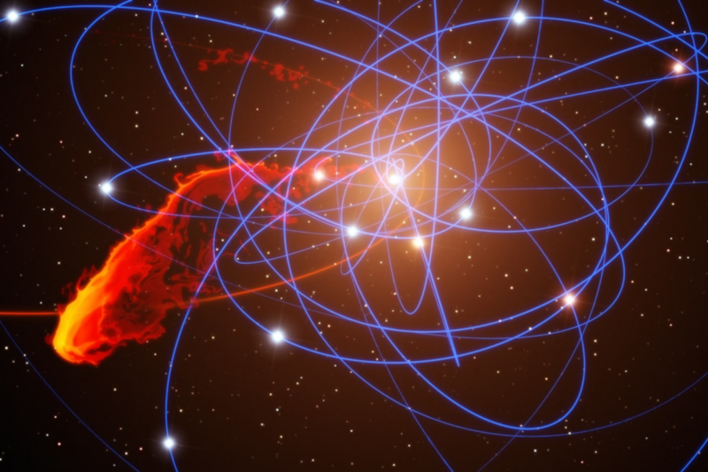 Un trou noir et une &eacute;toile d&eacute;chir&eacute;e pourraient illuminer une galaxie enti&egrave;re