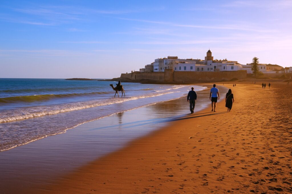 Une plage marocaine dévoile un tapis de céramiques digne d'un film à ciel ouvert